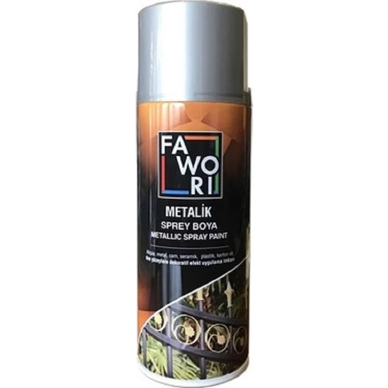 Fawori Metalik Sprey Boya - Gümüş Rengi 400 ml