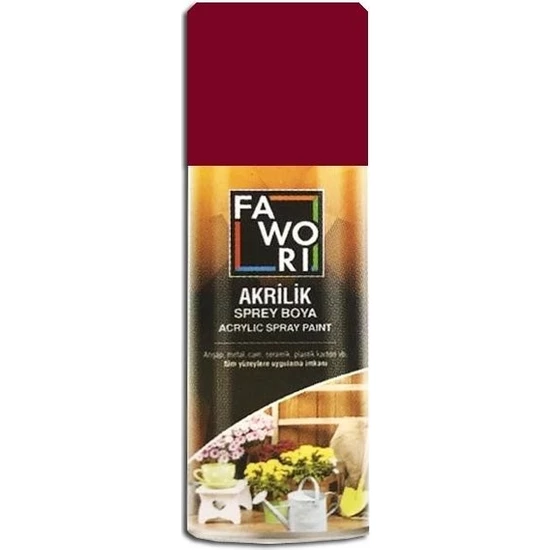 Fawori Akrilik Sprey Boya 400 Ml Bordo
